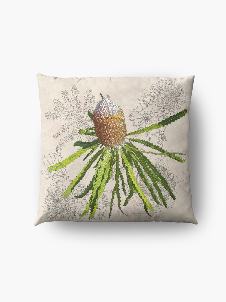 Alternate view of Banksia prionotes Design Mullewa Floor Pillow