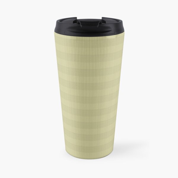 Kiwi Plain Gingham Bright Beige Travel Mug