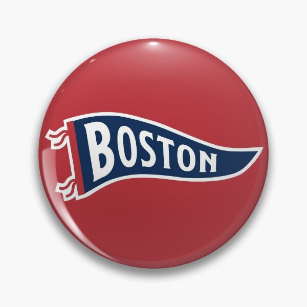 Hand Drawn Baseball for Boston with custom Lettering Pin for Sale by  thegoodwordsco