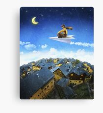 Paper Plane Pilot Canvas Print