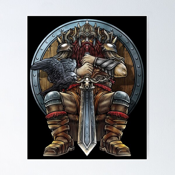 Scandinavian God - Odin Art Board Print for Sale by MyFavorTee