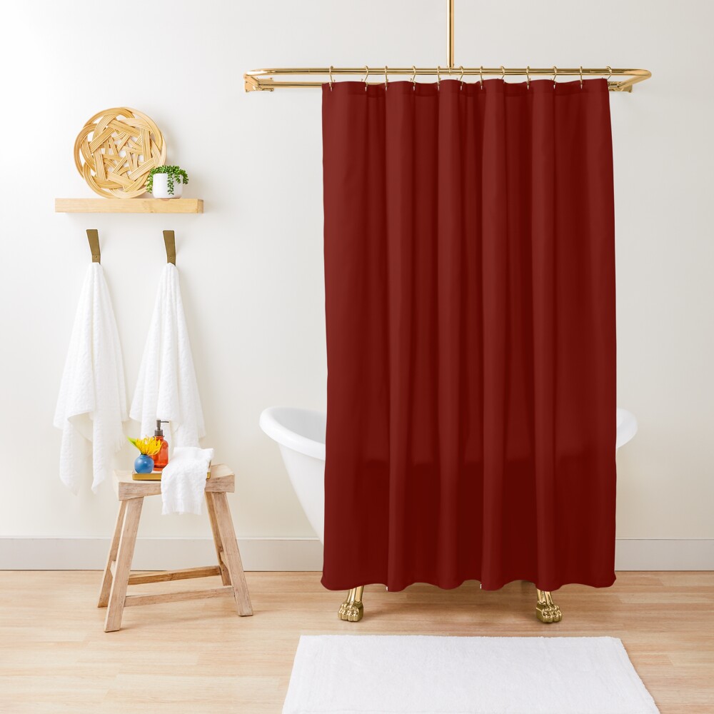 "Blood Red, Solid Red" Shower Curtain for Sale by Gsallicat Redbubble