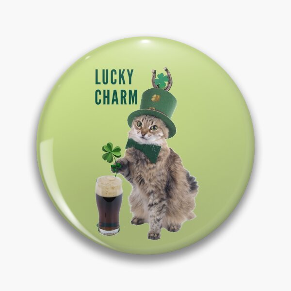 Item preview, Lucky Charm Cat St Patricks Day designed and sold by Taffyc.