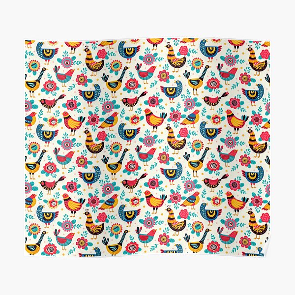 Wild Pheasants Poster