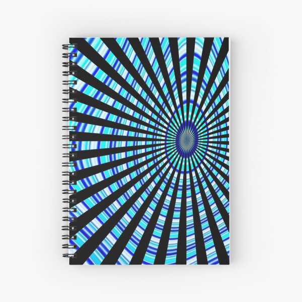 #Design, #abstract, #pattern, #illustration, psychedelic, vortex, modern, art, decoration Spiral Notebook