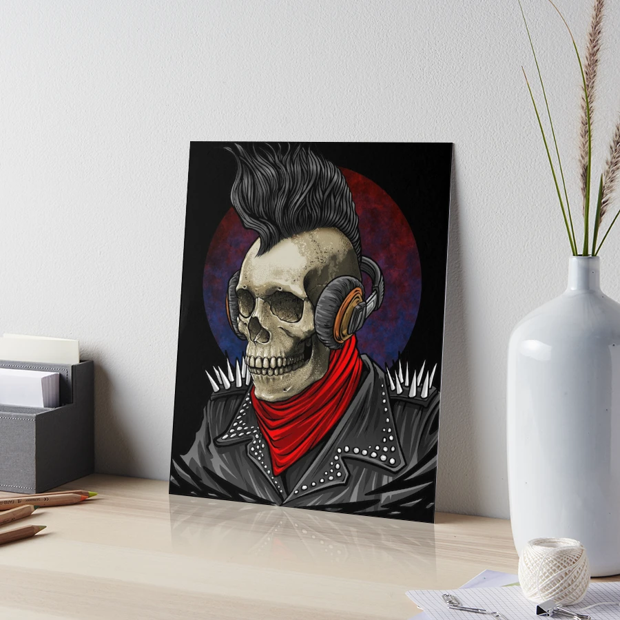 Punk Rocker Skull