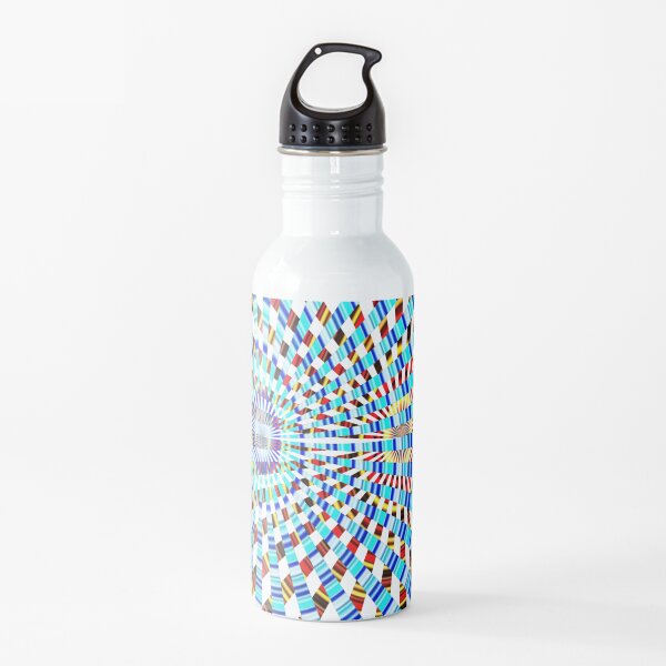 #Design, #abstract, #pattern, #illustration, psychedelic, vortex, modern, art, decoration Water Bottle
