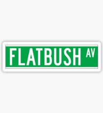 Flatbush Av., New York Street Sign Sticker