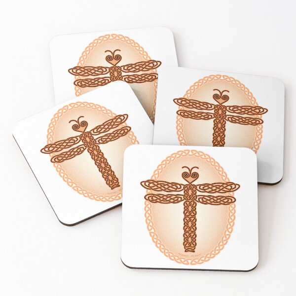 Item preview, Celtic Menagerie - Dragonfly Oval designed and sold by efrooney.