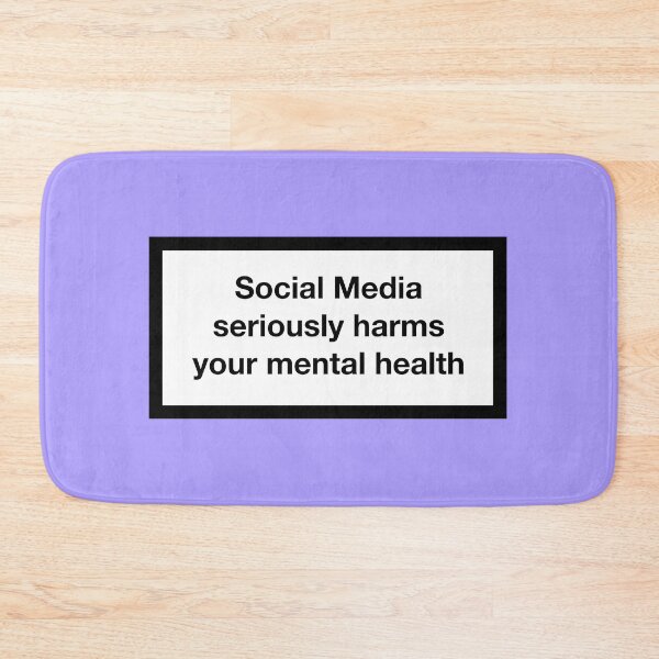 Item preview, Social Media seriously harms your mental health designed and sold by ZANGRAM.