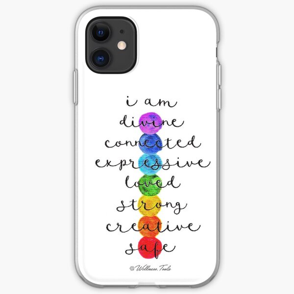 Chakra Wellness Mantras iPhone Soft Case