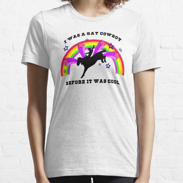 Vista previa del artículo con la obra «Yo era un vaquero gay antes de que fuera genial», diseñado y vendido por geofanylauren.