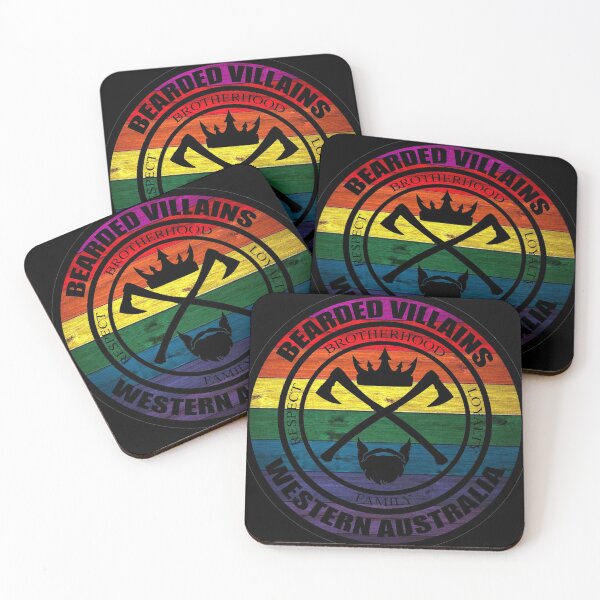 Item preview, Bearded Villains Western Australia Rainbow Pride Logo designed and sold by BV-WestAus.