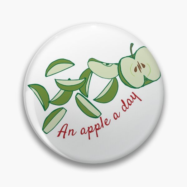Item preview, "An apple a day" hand drawn logo designed and sold by Sandra Vincent.