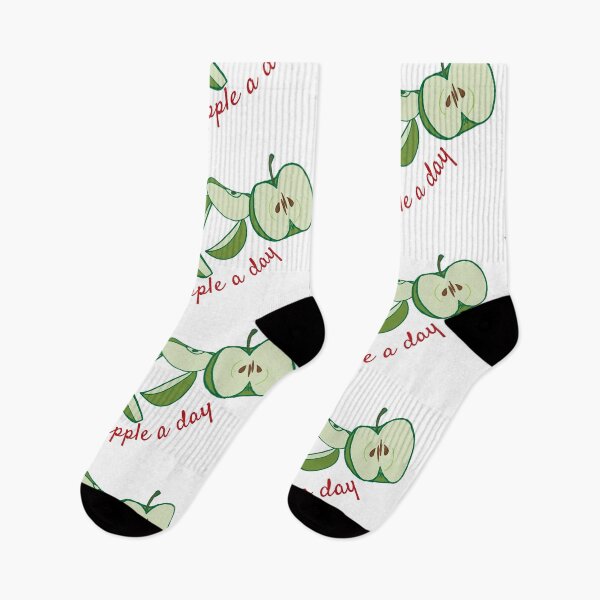Item preview, "An apple a day" hand drawn logo designed and sold by Sandra Vincent.