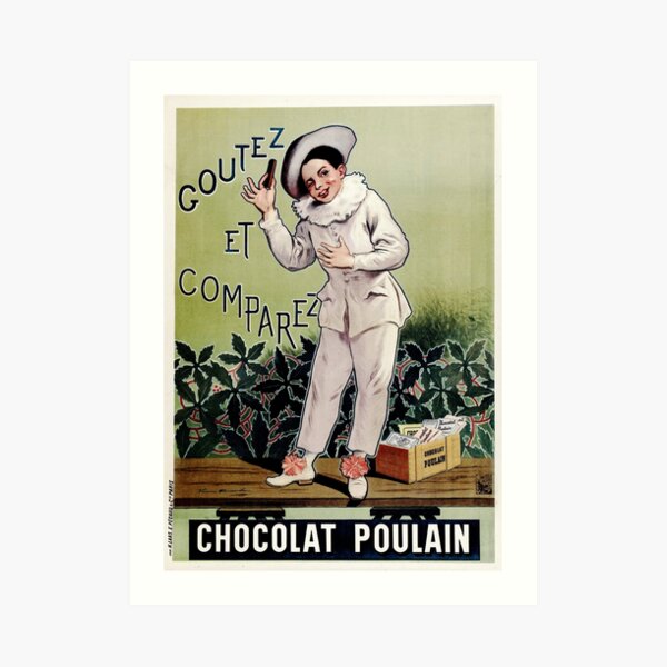 Chocolat Poulain France Chocolate Bar Advertising Poster 1904 By Alphonse Marx Art Print By Retroposters Redbubble