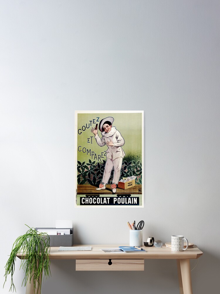 Chocolat Poulain France Chocolate Bar Advertising Poster 1904 By Alphonse Marx Poster By Retroposters Redbubble