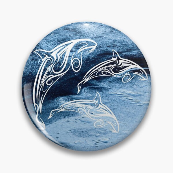 Item preview, Dolphin Art on Watercolour background designed and sold by Taffyc.