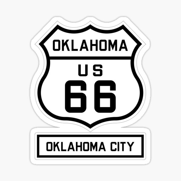 Stickers US Highway Main Street of America 3624-0119 Vinyl Decals Route 66 