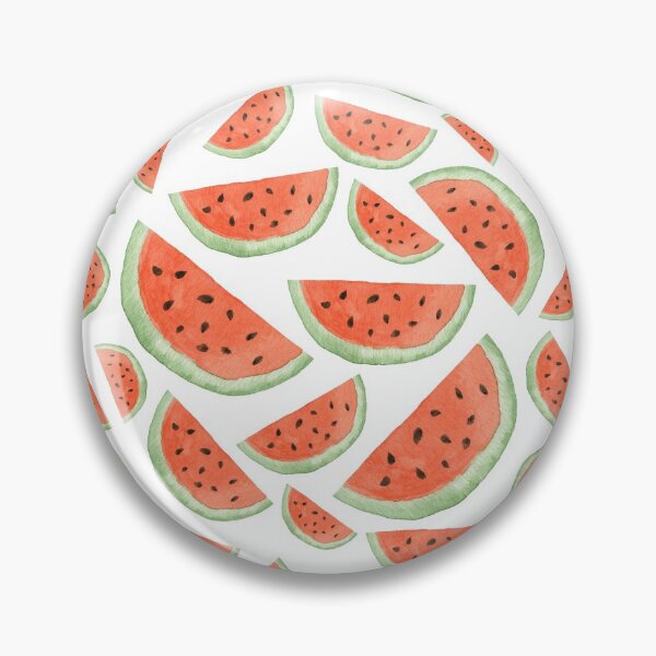 Item preview, Watercolor watermelom ripe slice pattern designed and sold by VadimFromm.