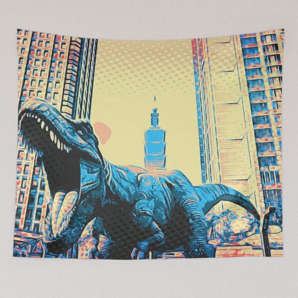 Item preview, Townside Tyrannosaur Terror! designed and sold by Alyxandre.