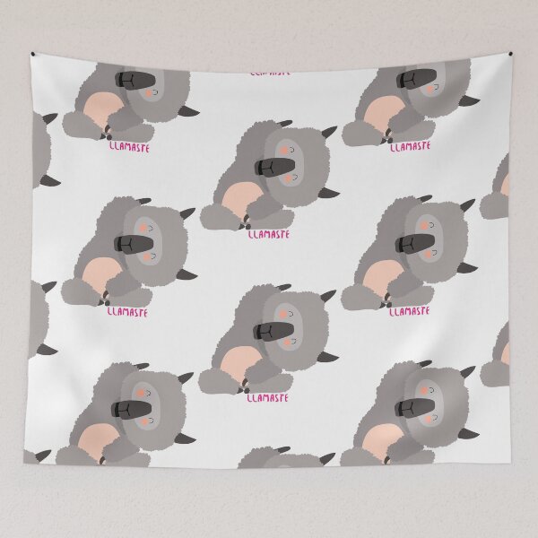 Item preview, Funny Cute Llama Yoga- Llamaste designed and sold by EvaWolf.