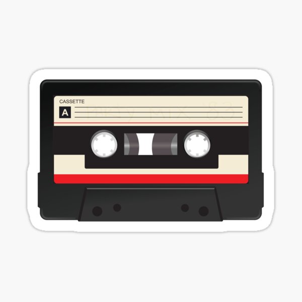 Cassette Tape Retro Vintage Do It Yourself Label Sticker
