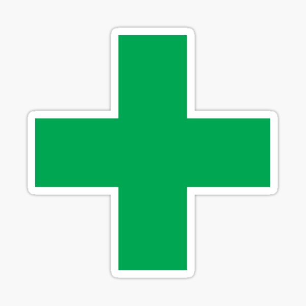 Medical Marijuana Green Cross Sticker