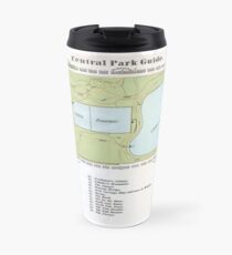 Taza de viaje Vintage Map of Central Park NYC (1866)