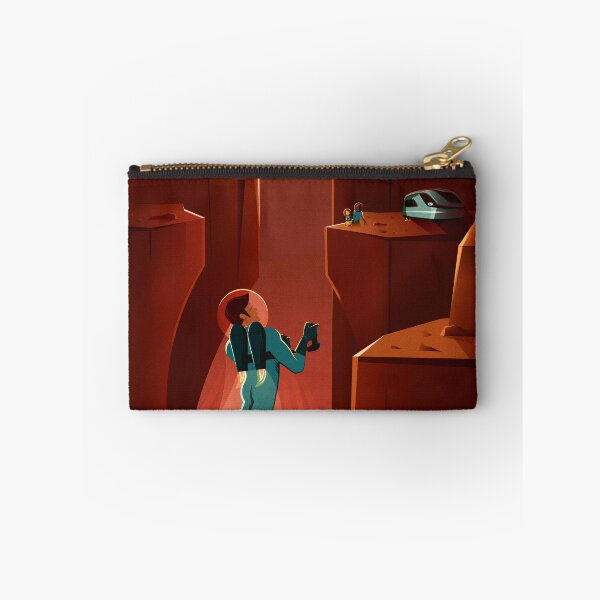 Item preview, DISCOVER VALLES MARINERIS MARS Land of Martian Chasms and Craters SpaceX Vintage Travel Poster Style designed and sold by retroposters.