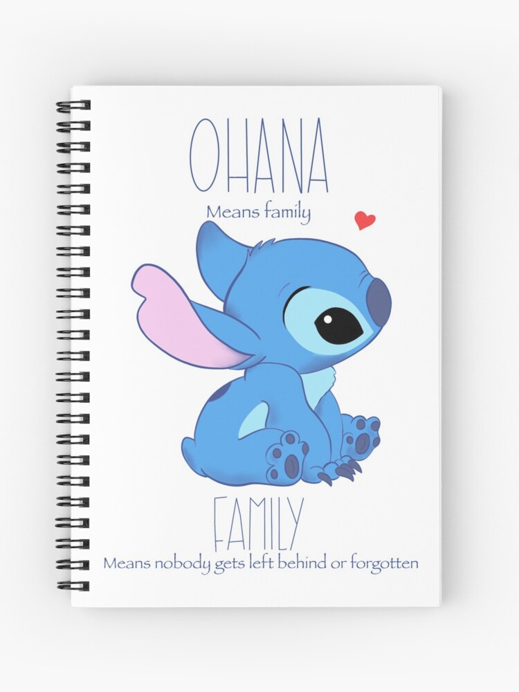 Cahier à spirale for Sale avec l'œuvre « Lilo et Stitch Ohana » de