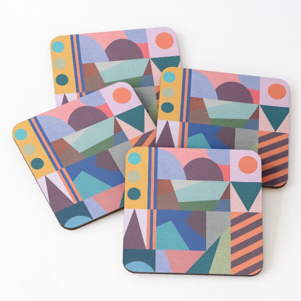 Item preview, Geometric shapes with vintage colors designed and sold by Jen Du.