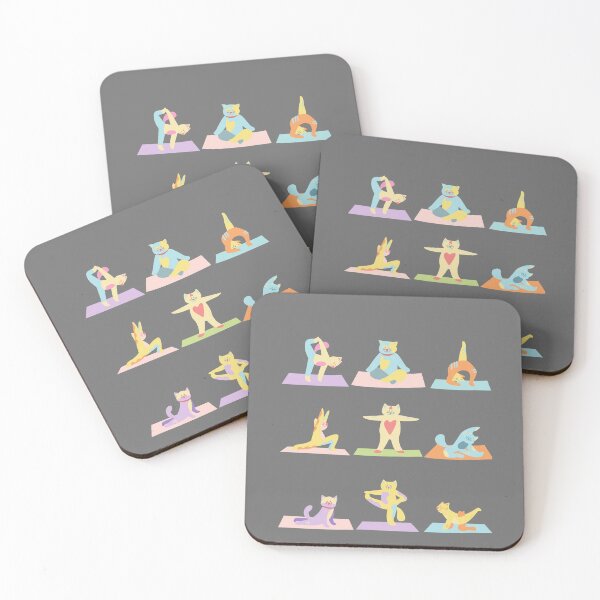 Item preview, Kitties Yoga Master designed and sold by The Little Wood Cottage.