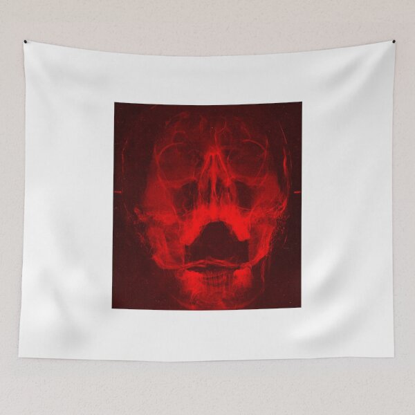 Item preview, Red scary human skull designed and sold by VadimFromm.