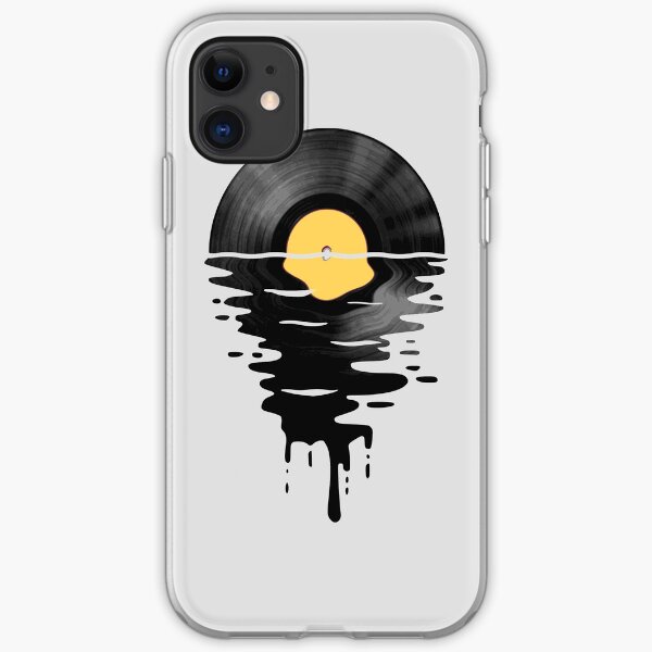 Vinyl LP Music Record Sunset Yellow iPhone Soft Case