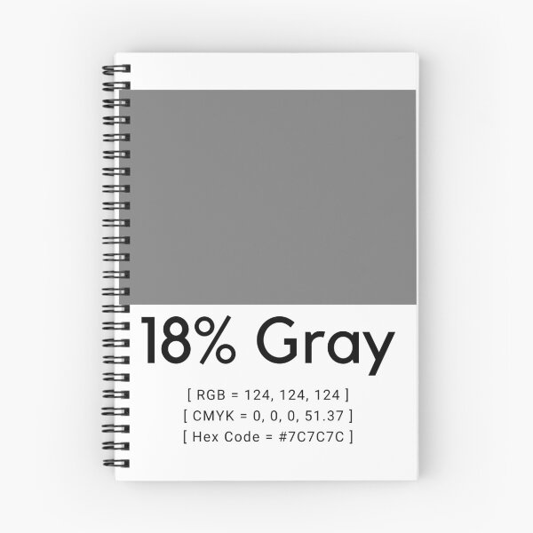 Item preview, 18% Gray Photography RGB CMYK Hex Code Black Text designed and sold by TWMBDesigns.