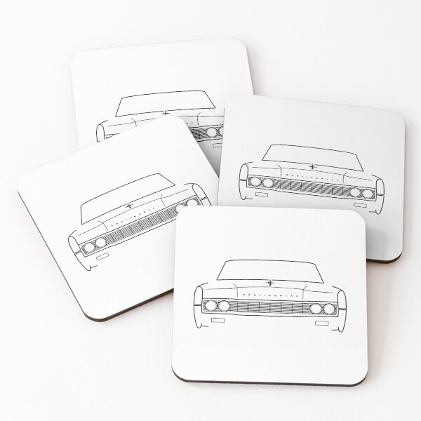 Item preview, 1967 vintage Lincoln Continental outline graphic (black)  designed and sold by soitwouldseem.