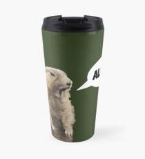 Meerkat - Shouting Alan - No Background Travel Mug