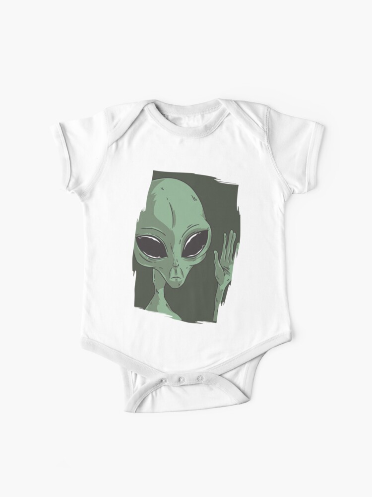 Baby Romper I Want to Believe Morty 100/% Cotton Long Sleeve Infant Bodysuit