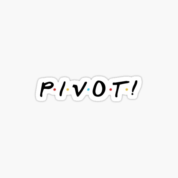 Download Friends Pivot Stickers | Redbubble