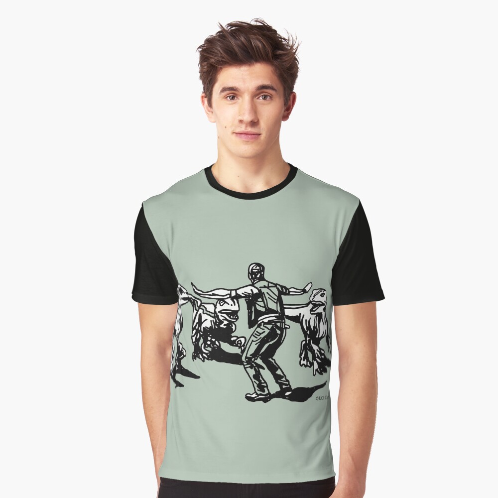 Jurassic World Raptor Scene Graphic T-Shirt