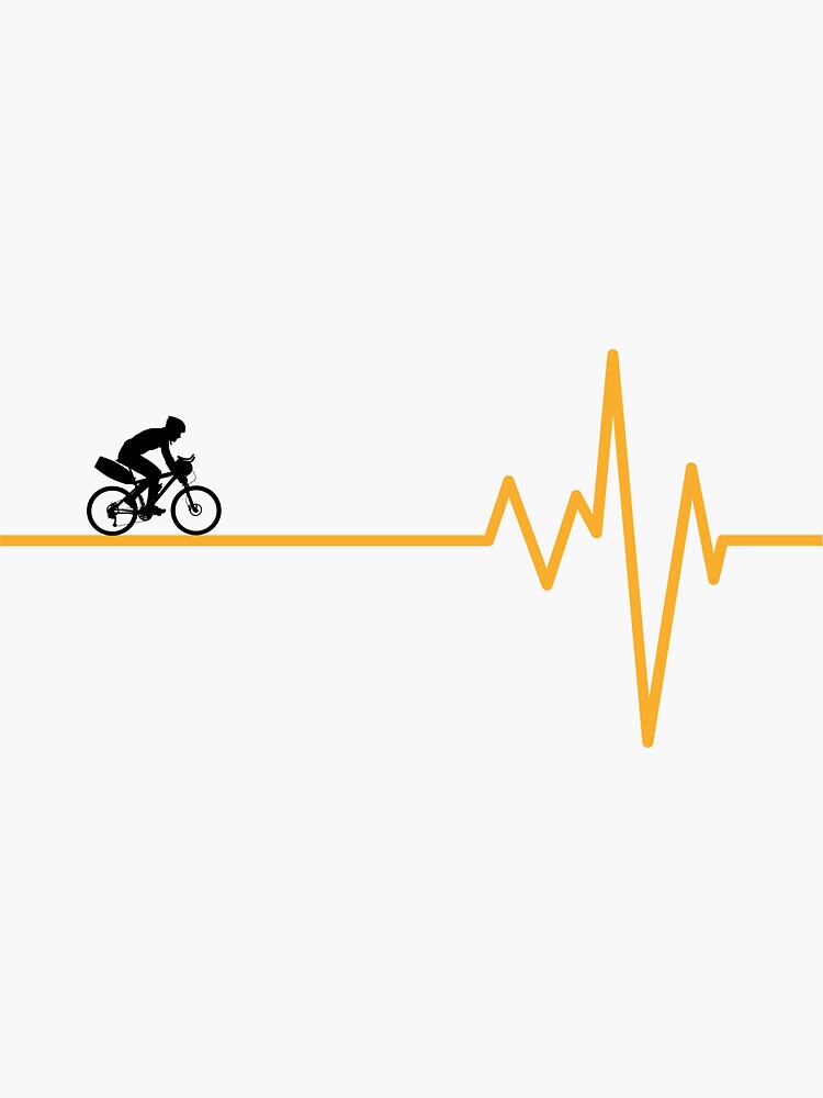 bike heartbeat sticker