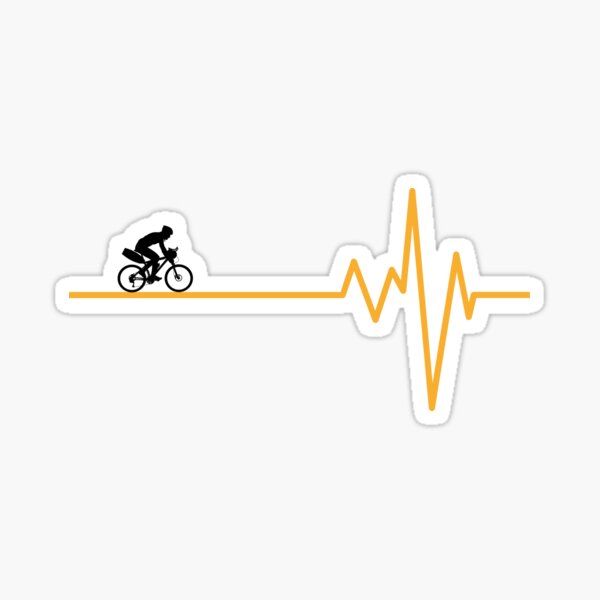 bike heartbeat sticker