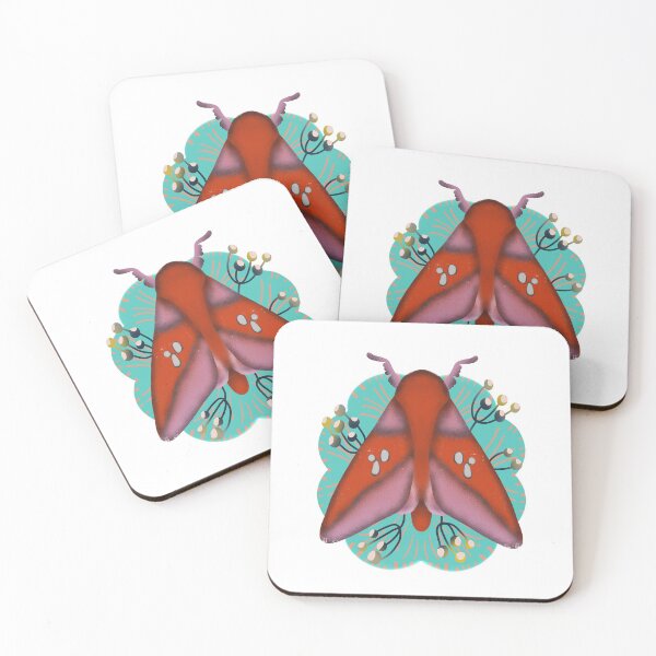 Item preview, Red moth illustration designed and sold by Pacesyte.