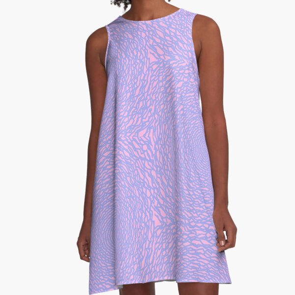 Downward pink joker spiral madness A-Line Dress