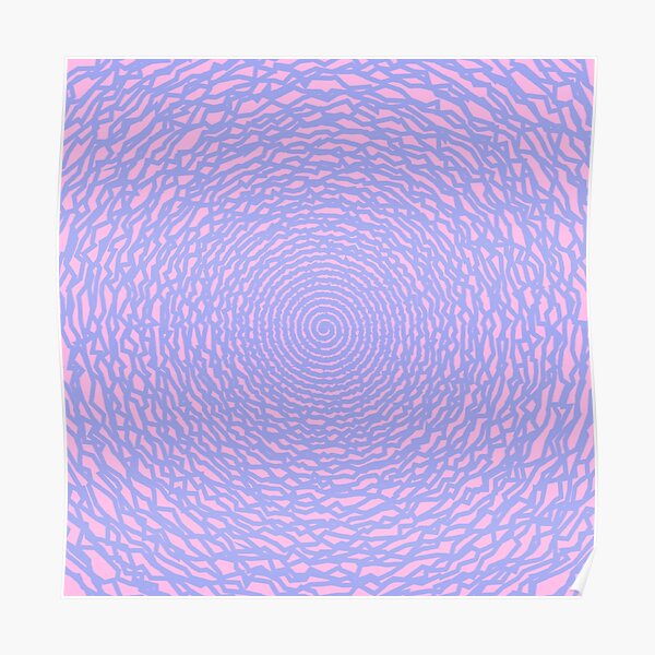 Downward pink joker spiral madness Poster