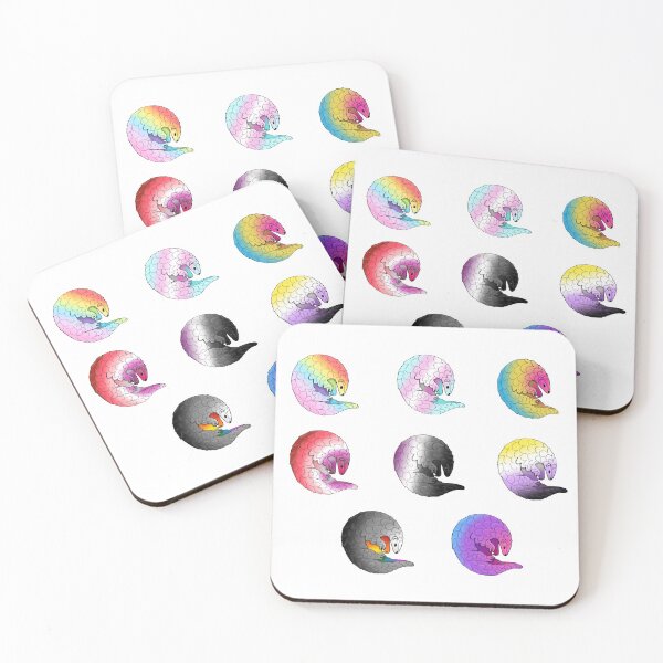 Aperçu de l'œuvre Pangolin Pride Flags créée et vendue par Kat4004.