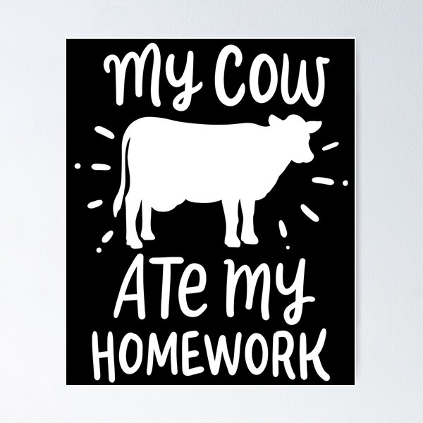 Item preview, Cow Back to School designed and sold by 4tomic.
