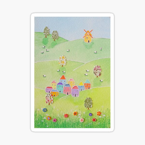 "Summer dreams.." A celebration of the English countryside Sticker