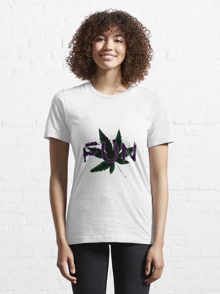 Alternate view of Fun Leaf - white Essential T-Shirt
